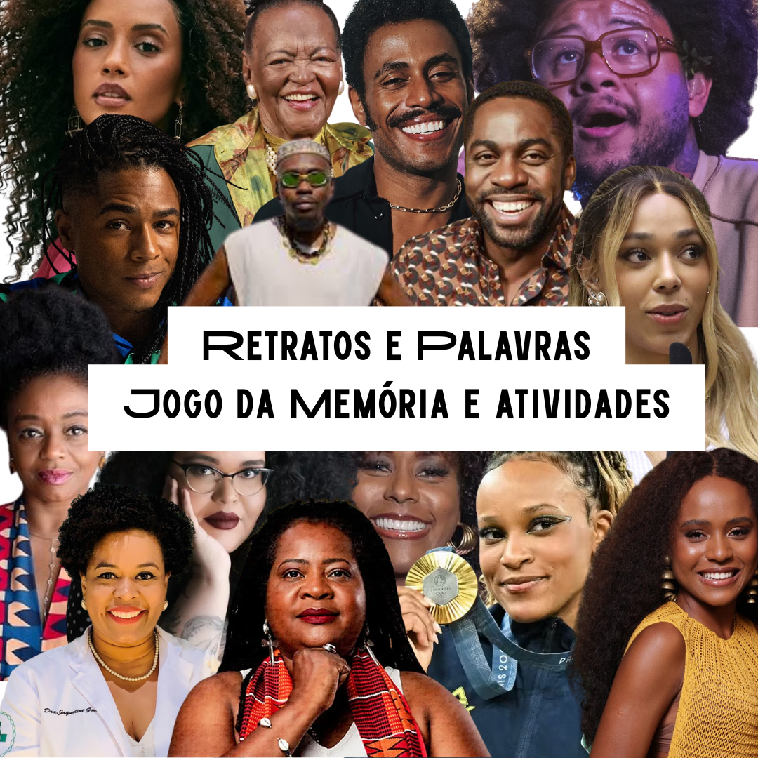 Jogo da memória retratos e palavras