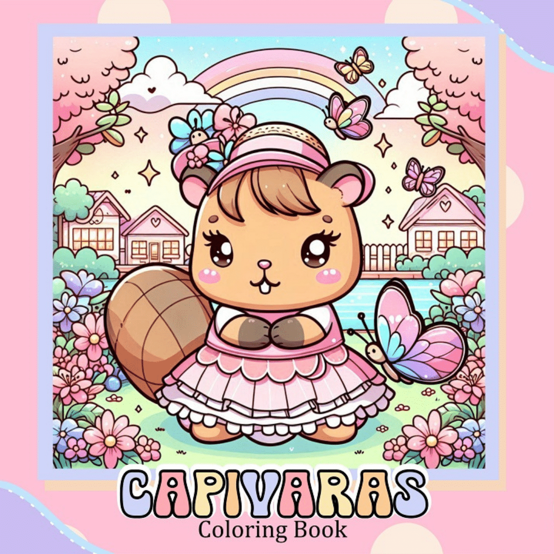Livro de colorir: Capivara (PDF)