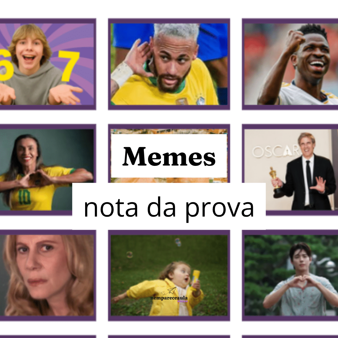 Memes: nota da prova