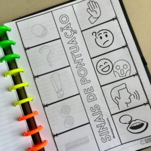 Caderno interativo sinais de pontuação