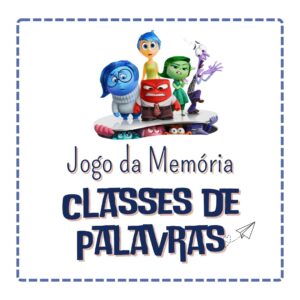 Jogo da memória classes de palavras Divertidamente