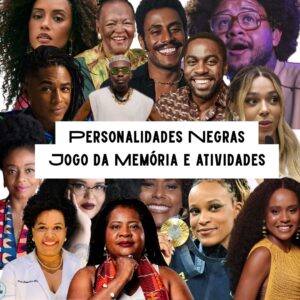 Jogo da memória personalidades negras