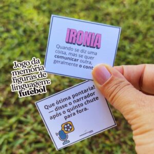 Jogo da memória figuras de linguagem: futebol