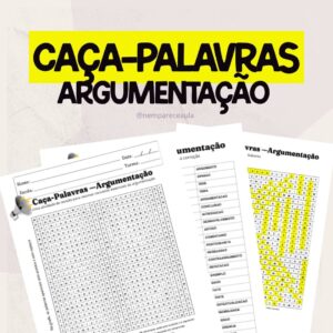 Caça-Palavras: Argumentação